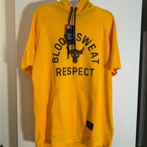 NWT Under Armour Project Rock Short sleeve Hoodie